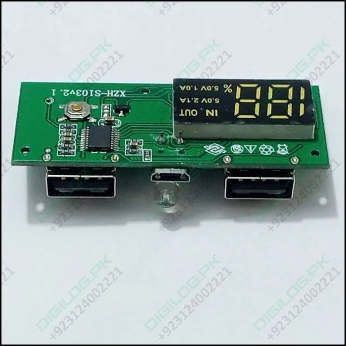 Dual Usb 18650 Battery Charger Power Bank Module 5v 1a 2a