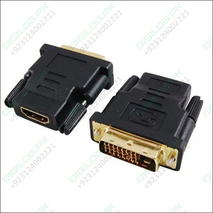 Dvi To Hdmi Converter Dvi-i Male Female Video Plug Adapter