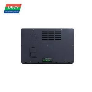 Dwin 10.1 Inch HMI Modbus TFT Lcm DMG10600T101-a5wtr Industrial Grade - the black rectangular rear panel featuring ventilation slots, a speaker grille, and a green connector.