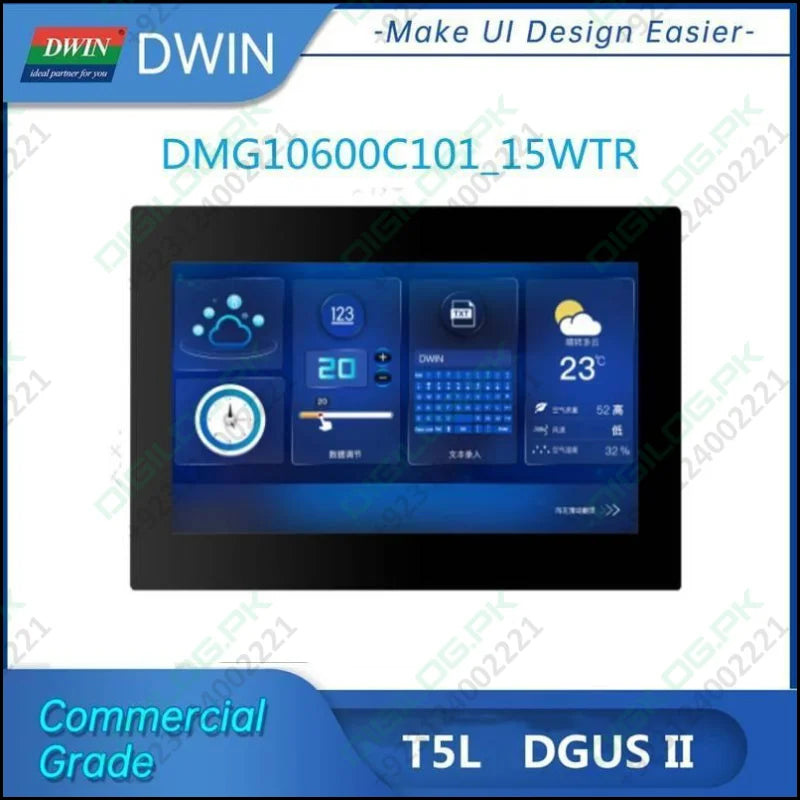 Dwin 10.1 Inch Hmi Modbus Tft Lcm Dmg10600t101-a5wtr