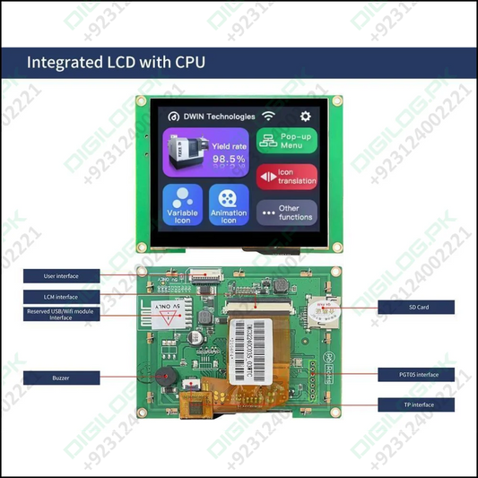 Dwin 3.5 Inch Hmi Tft Touch Screen Lcd Display Dmg32240c035