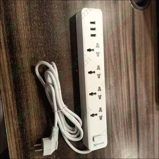 Speed X403pu Premium Portable Power Strip 4socket 3usb Port