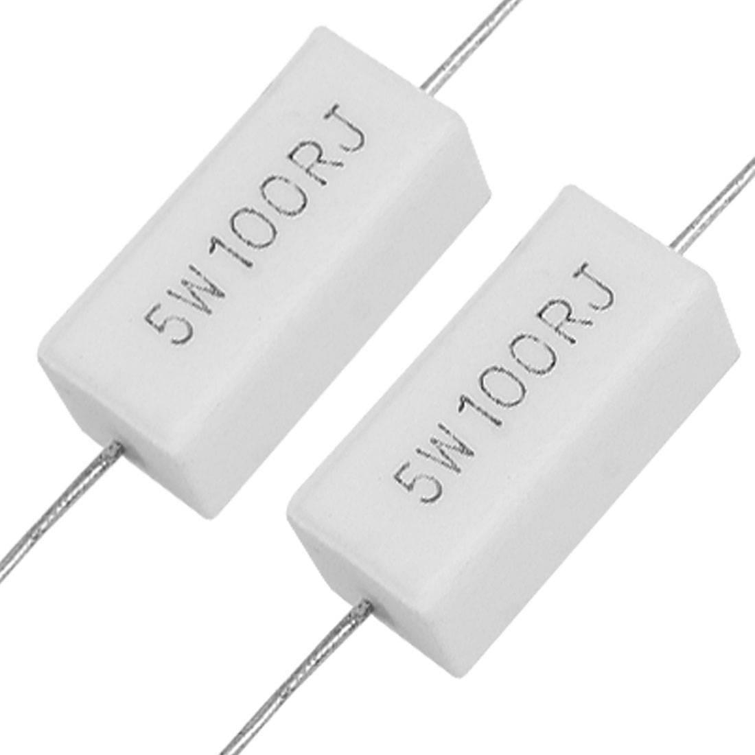 5watt 0.2w Fifth Watt 100 Ohm 5% Ceramic Cement Power
