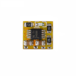 Easy Chip Charge IC Chip Board Module Solve Charging Problem For Mobile Repairing - a close-up of a small square yellow circuit board featuring a central black IC chip and several surface-mount components.
