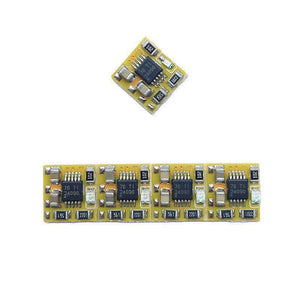 Easy Chip Charge IC Chip Board Module Solve Charging Problem For Mobile Repairing - one single yellow circuit board and a strip of four identical yellow circuit boards with black IC chips.