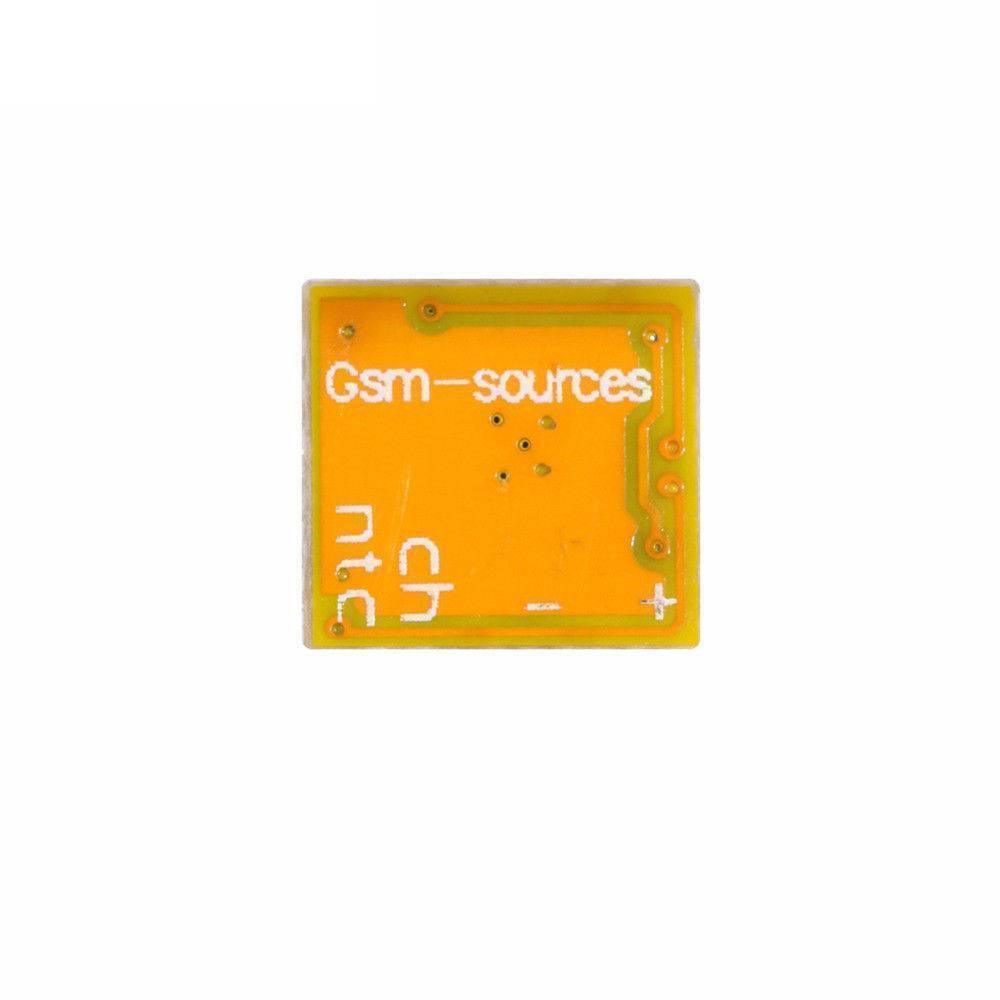 Easy Chip Charge IC Chip Board Module Solve Charging Problem For Mobile Repairing - a close-up of a square, orange circuit board with "Gsm-sources", "ntc", "ch", "+", and "-" printed on it.