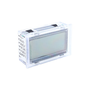 EGS002 EG8010 LCD Display Module For Sine Wave Controller - a rectangular, clear-cased digital display with seven labeled pin terminals on the side.