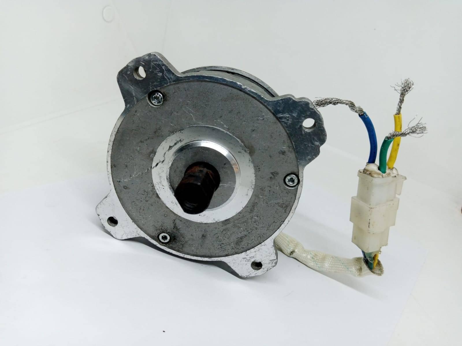 Electric Bike Electric Cycle BLDC Motor Controller And Throttle Handle Accelerator - with a central black shaft, mounting flanges, and a white three-pin connector.