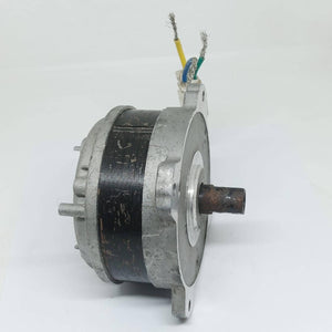 Electric Bike Electric Cycle BLDC Motor Controller And Throttle Handle Accelerator - a silver and black cylindrical electric motor with a central metal shaft and three exposed wire leads extending from the top.