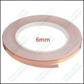 EMI 6mm 30M Copper Foil Conductive Adhesive Tape - shown as a single roll of metallic copper-colored tape with the text 6mm printed in the center.