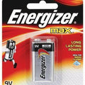 Energizer 9V Battery Alkaline General Purpose Battery - its original retail packaging, featuring a 9V battery inside a clear plastic blister pack on a red and black card.