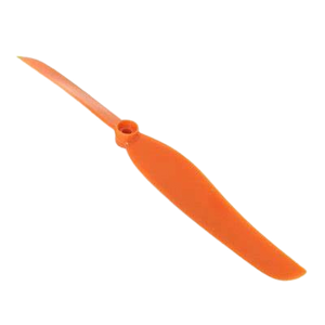 EP8060 Macroporous 200mm Bullet Propeller Propeller DIY Fixed Wing Aircraft Propeller - an orange plastic propeller blade with a central mounting hole, shown against a white background.