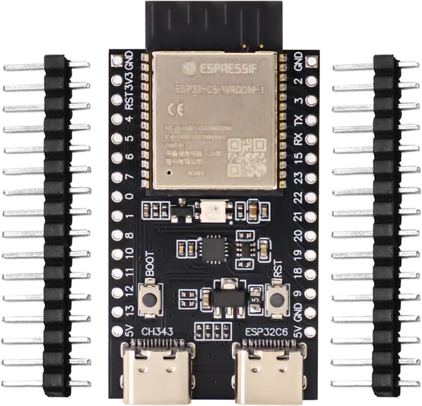 ESP32-C6 ESP32-C6-DevKitC-1-N4 Development Board ESP32-C6-DevKitC-1-N4 Module Supports WiFi Bluetooth 512KB 320KB ROM