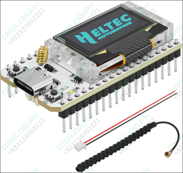 ESP32 LoRa SX1276 868 915MHZ Dual Core 240MHz WiFi Module Low Power Consumption with 0.96’’ OLED Display and Antenna