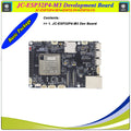 ESP32-P4 M3 Dev Onboard ESP32-C6 Mini in Pakistan - JC-ESP32P4-M3 Development Board shows a black circuit board with a central square module, multiple connectors, a microSD slot, and an Ethernet port.