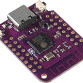 ESP32-S2 Mini Development Board 4MB Flash 2MB PSRAM Wi-Fi in Pakistan - a purple rectangular circuit board featuring a USB-C port, two push buttons, and a central processor chip.