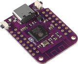 ESP32-S2 Mini Development Board 4MB Flash 2MB PSRAM Wi-Fi in Pakistan - a purple rectangular circuit board featuring a USB-C port, two push buttons, and a central processor chip.