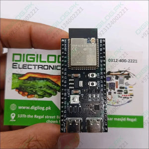 ESP32-S3 Devkitc-1 N16R8 Development Board – 16MB Flash, 8MB Psram, Wi-Fi & Bluetooth 5.0 Le With External Antenna Connector - the ESP32-S3-N16R8 module, RST and BOOT buttons and its two USB-C ports.