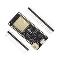 ESP32 Wemos LOLIN32 ESP32, WiFi + Bluetooth + LiPo Battery Connector - a black development board with a micro USB port, battery connector, and reset button, shown with two rows of header pins.