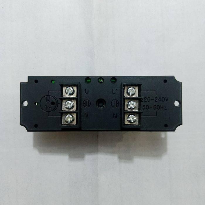 Espa Pressure Controller Circuit - Card - a black rectangular electronic module with two sets of three screw terminals labeled U, V, L1, and N.
