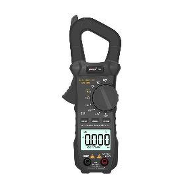 ET8202 Digital AC Clamp Meter - black clamp meter with rotary dial and backlit display