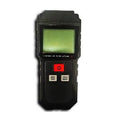 ET825 EMF Meter - black handheld EMF meter with green LCD and red power button