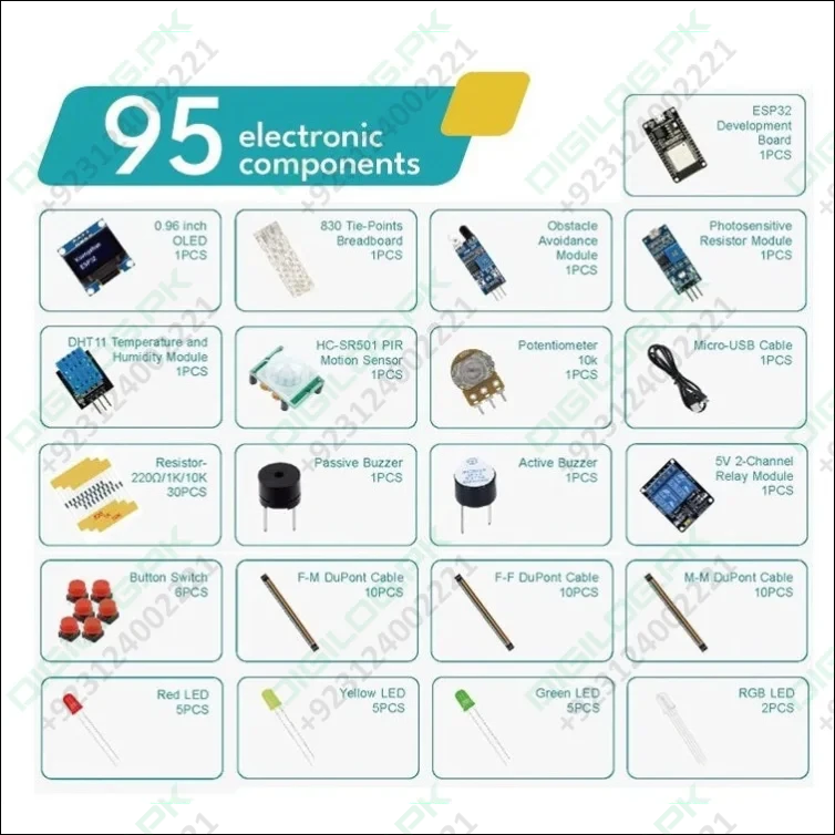 ESP32 Basic Starter Kit WIFI-IOT Development Board Learning