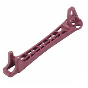 F450 Drone Kit DIY Quadcopter Flying Multicopter Heli Flame Wheel Kit - a single maroon-colored plastic structural frame component with an integrated motor mount and mounting holes.
