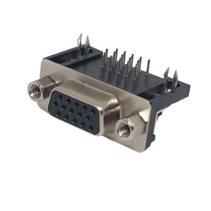 Db15 Female Right Angle Connector d Sub High Density Pcb