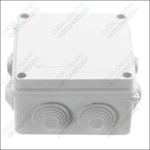 100x100x70mm IP65 Waterproof Outdoor Electrical CCTV Enclosure Square Junction Box White ABS