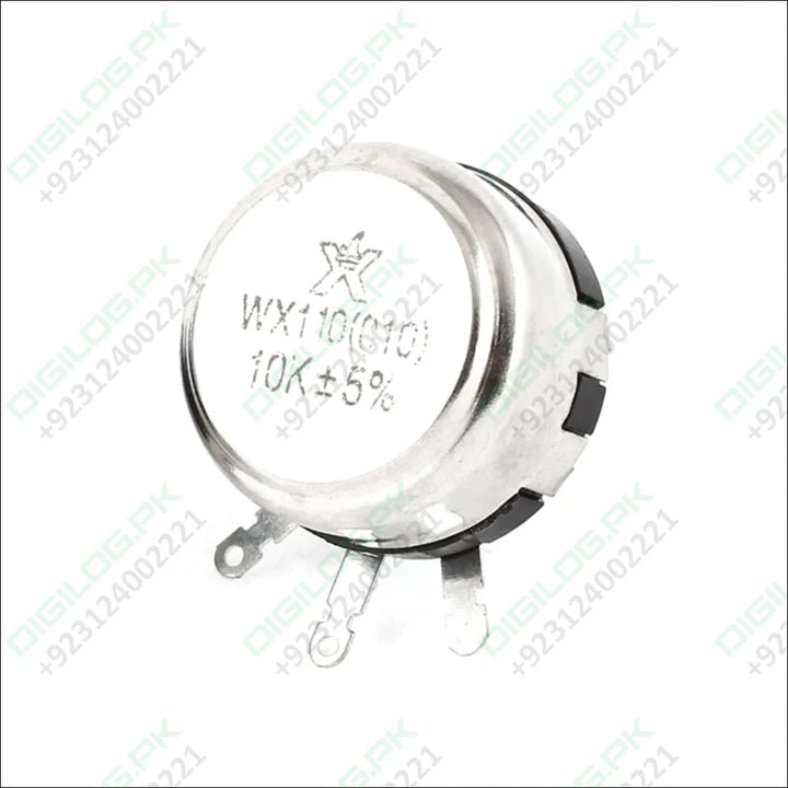 Wx110 010 10k Ohm 1w 6mm Shaft 4 Terminal Carbon Rotary