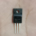 FFPF20UA60DN 600V 20A Ultrafast Dual Diode - a black, three-pin electronic component with a mounting hole, held against a person's palm.