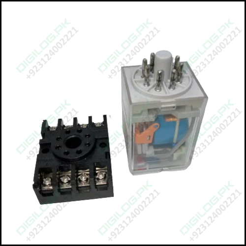 Finder Relay 12vdc 10a 60.12 With 8pin Rail-mount Socket