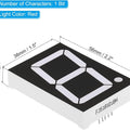 FJS18101BH 38MMX56MMX11MM LED 7 Segment 1 Digit Red Common Anode Display 1.8 Inch Digit Size - dimensions of 38mm by 56mm by 11mm, featuring a single red digit and a decimal point on a black background.