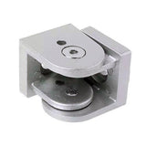 Flexible Pivot Joint Connector Zinc Alloy Hinge With Handle For Aluminum Extrusion Profile 2020 - a silver-colored metal hinge with a central hex bolt adjustment point.