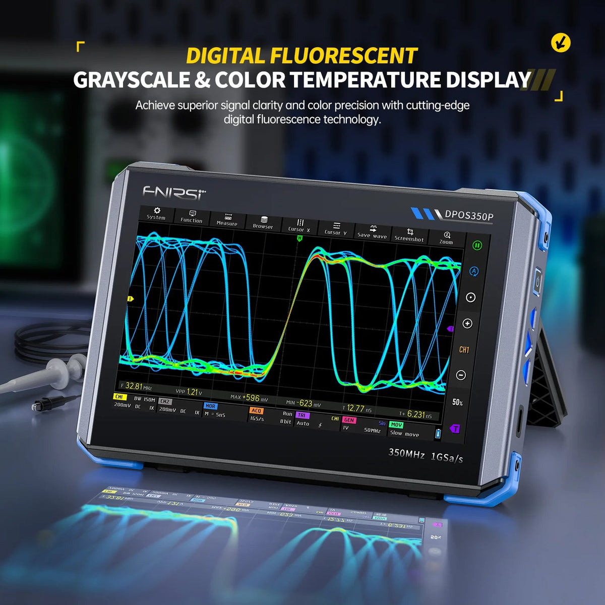 FNIRSI DPOS350P 350MHz 4-in-1 tablet oscilloscope - view 5
