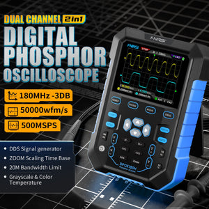 FNIRSI DPOX180H handheld 180MHz phosphor oscilloscope - view 2