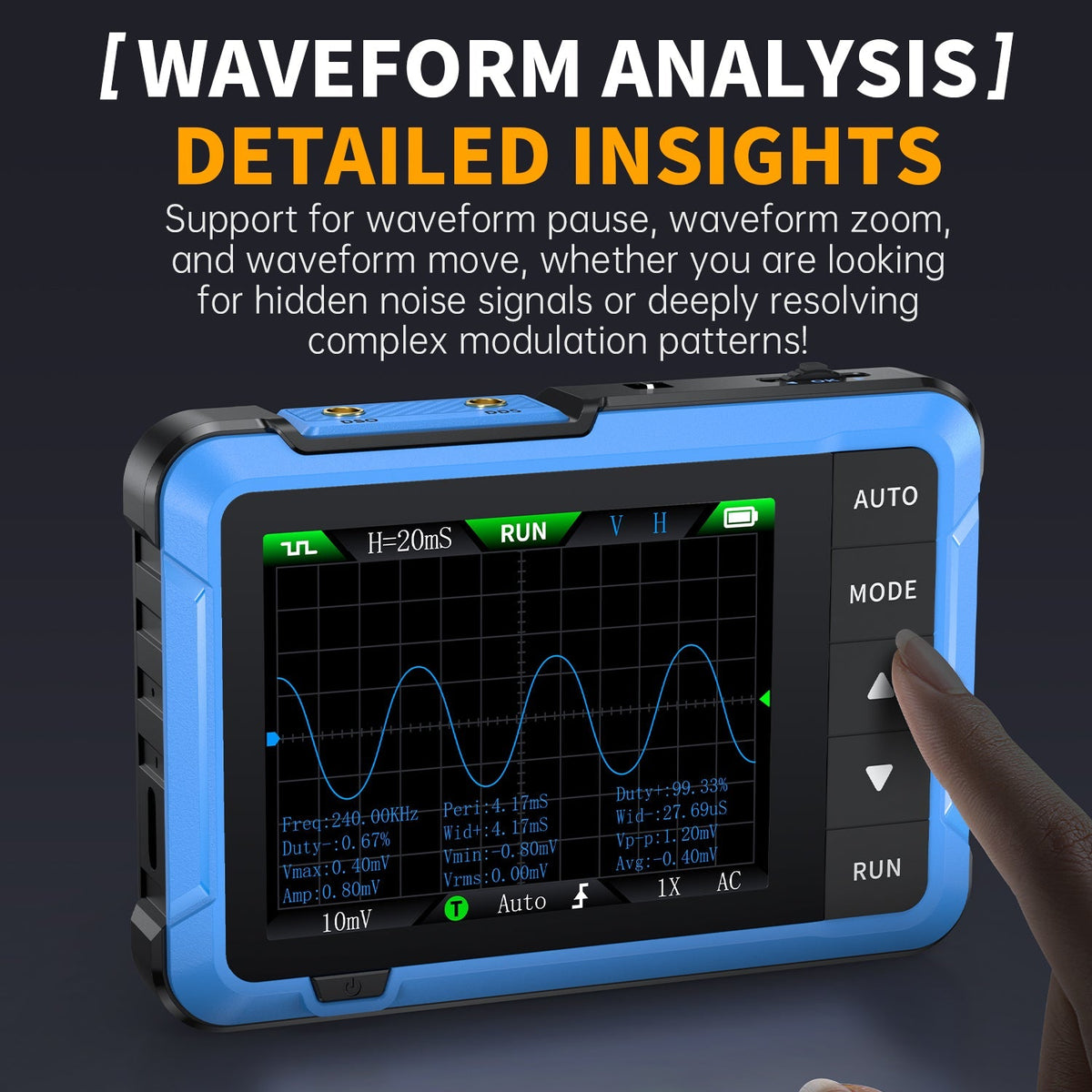 FNIRSI DSO-510 10MHz mini oscilloscope - view 4