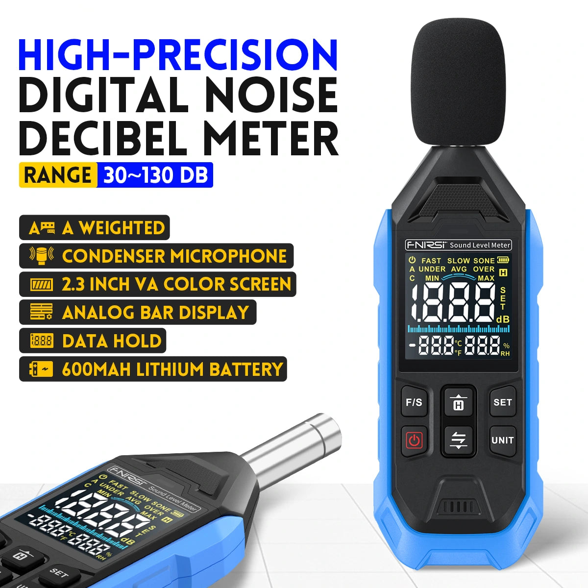FNIRSI FDM01 digital sound level meter - view 3