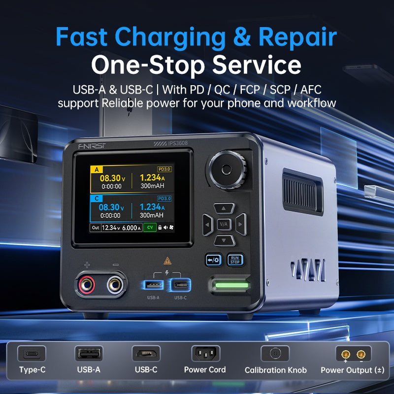 FNIRSI IPS3608 programmable DC power supply - view 4