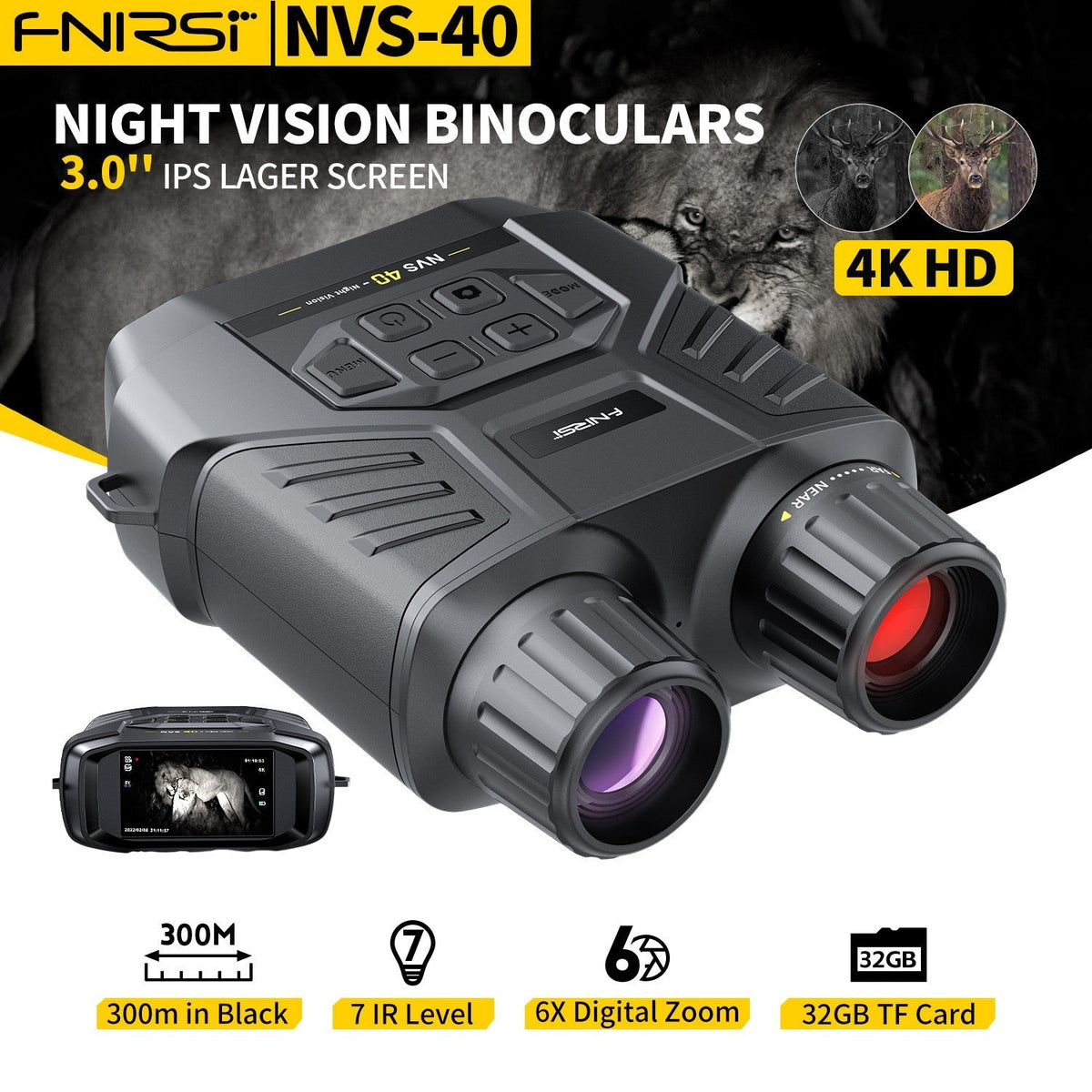 FNIRSI NVS-40 4K night vision binocular - view 2