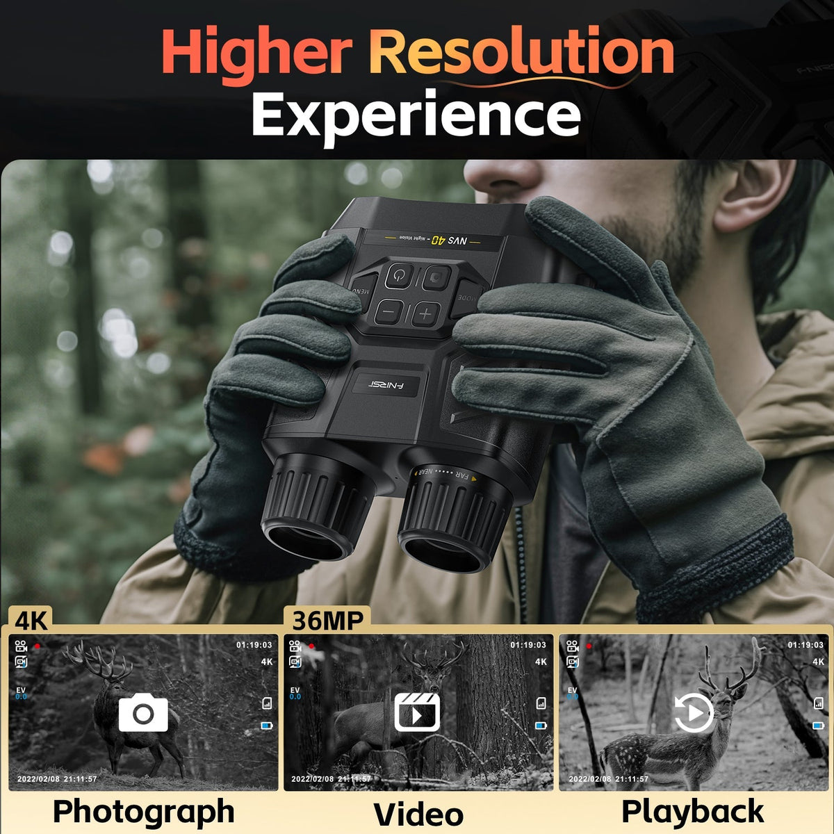 FNIRSI NVS-40 4K night vision binocular - view 6
