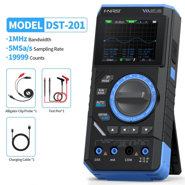 FNIRSI® DST-201 Handheld 3-IN-1 Multimeter Oscilloscope Signal Generator - Oscilloscope Multimeter
