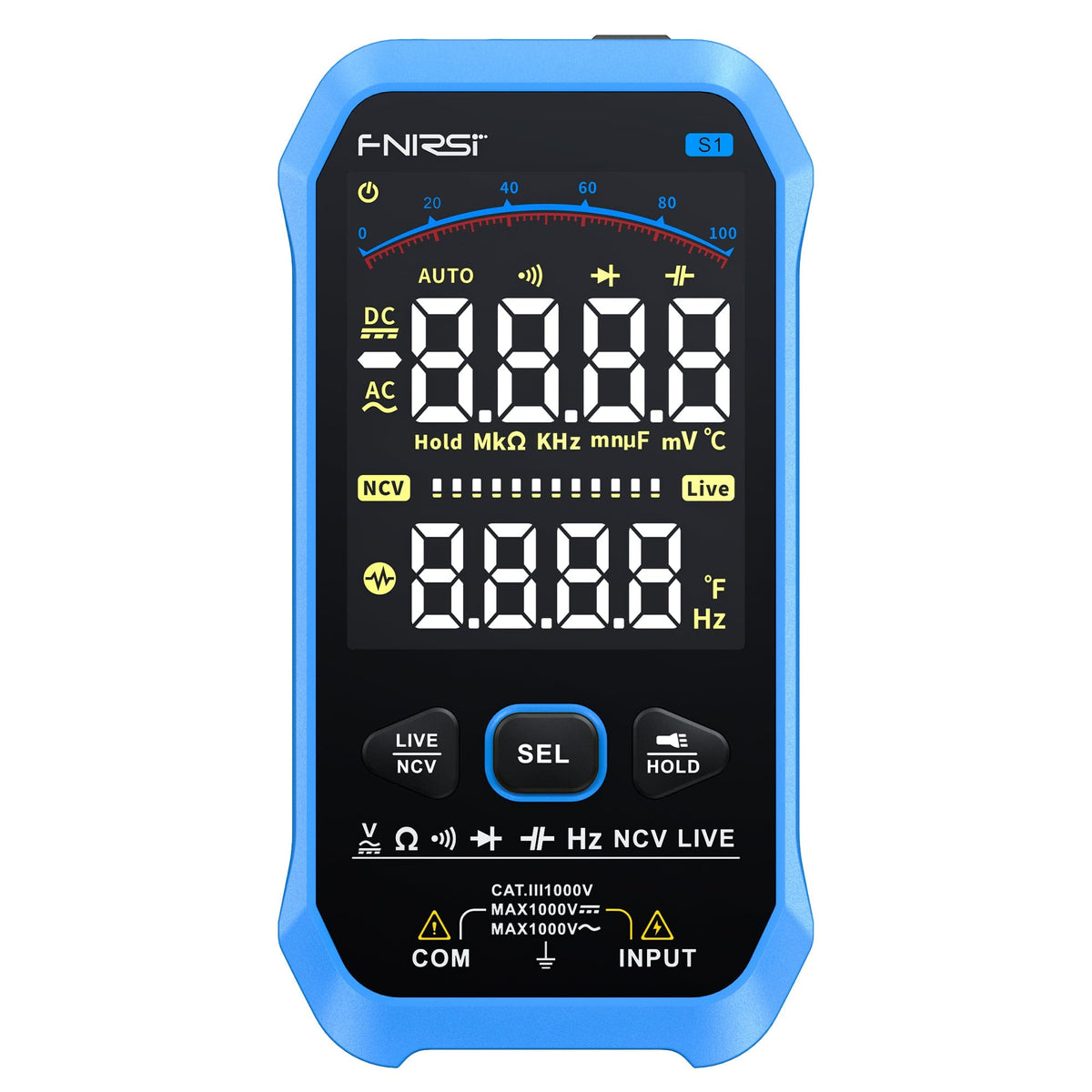 FNIRSI S1 large screen smart multimeter - view 2