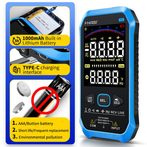 FNIRSI S1 large screen smart multimeter - view 3