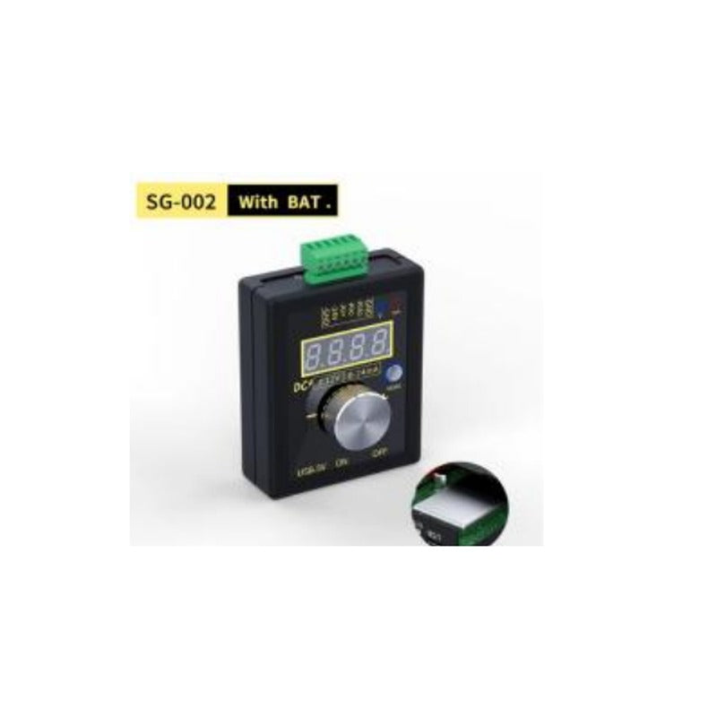 FNIRSI SG-002 4-20mA signal generator with battery and green screw terminals