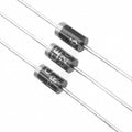 FR207 Diode - shown as a close-up of three black cylindrical electronic diodes with silver leads and white printed markings on their bodies.