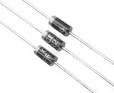 FR207 Diode - shown as a close-up of three black cylindrical electronic diodes with silver leads and white printed markings on their bodies.