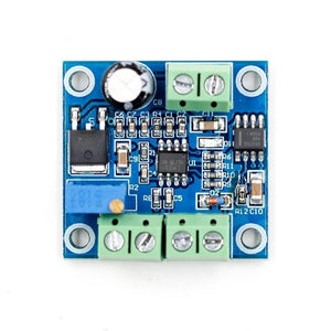 Frequency To Voltage Converter Module 0-1kHz To 0-10V Digital To Analog Voltage Signal Conversion Module - a blue rectangular circuit board with two screw terminal blocks, an adjustable potentiometer, and integrated chips.
