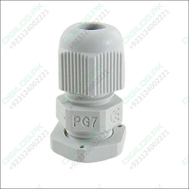 Gray plastic PG7 cable gland for reliable electrical connections in Pakistan